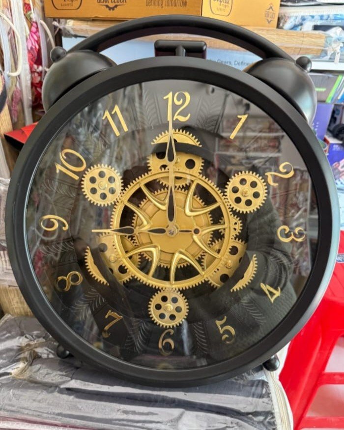 ALARM  DESING GEAR WALL CLOCK
